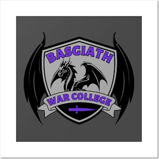 Basgiath War College Wing Crest Purple Posters and Art